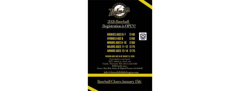 2026 Spring Registration